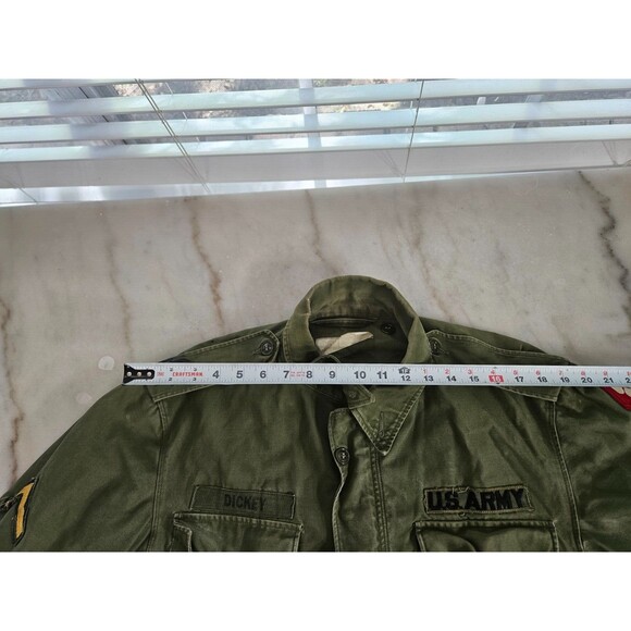 Vintage 1957 Field Jacket Long Medium Authentic Field US Army Jacket - Picture 12 of 16